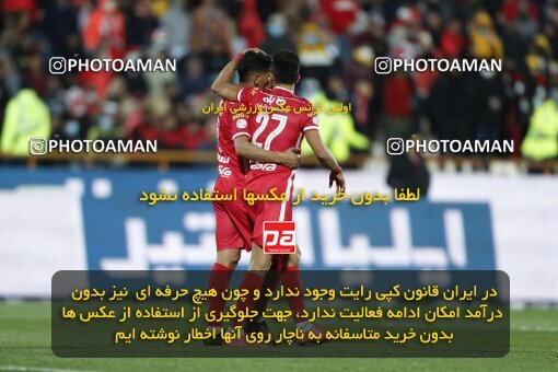 2000002, Tehran, Iran, لیگ برتر فوتبال ایران، Persian Gulf Cup، Week 23، Second Leg، Persepolis 1 v 1 Esteghlal on 2022/03/17 at Azadi Stadium