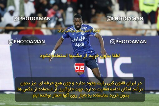 2000020, Tehran, Iran, لیگ برتر فوتبال ایران، Persian Gulf Cup، Week 23، Second Leg، Persepolis 1 v 1 Esteghlal on 2022/03/17 at Azadi Stadium