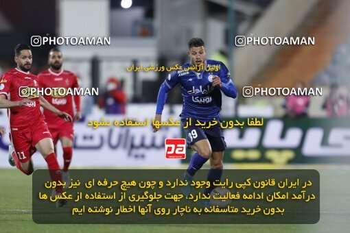 2000050, Tehran, Iran, لیگ برتر فوتبال ایران، Persian Gulf Cup، Week 23، Second Leg، Persepolis 1 v 1 Esteghlal on 2022/03/17 at Azadi Stadium