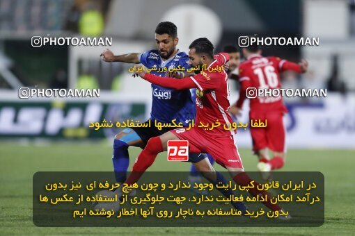 2000054, Tehran, Iran, Iran Pro League، Persian Gulf Cup، 2021-2022 season، Second Leg، Week 23، Persepolis ۱ v ۱ Esteghlal on 2022/03/17 at Azadi Stadium