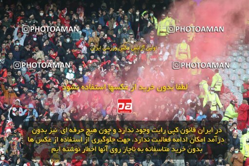 1945855, Tehran, Iran, لیگ برتر فوتبال ایران، Persian Gulf Cup، Week 23، Second Leg، Persepolis 1 v 1 Esteghlal on 2022/03/17 at Azadi Stadium