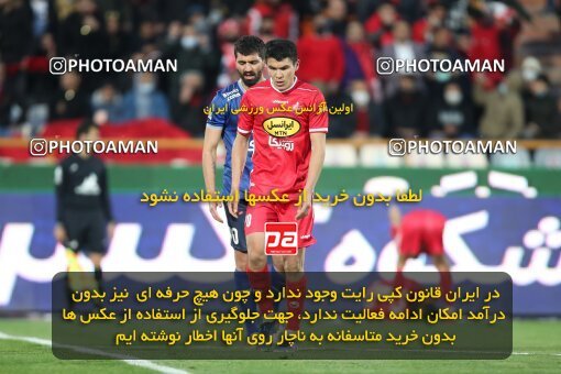 1945858, Tehran, Iran, لیگ برتر فوتبال ایران، Persian Gulf Cup، Week 23، Second Leg، Persepolis 1 v 1 Esteghlal on 2022/03/17 at Azadi Stadium