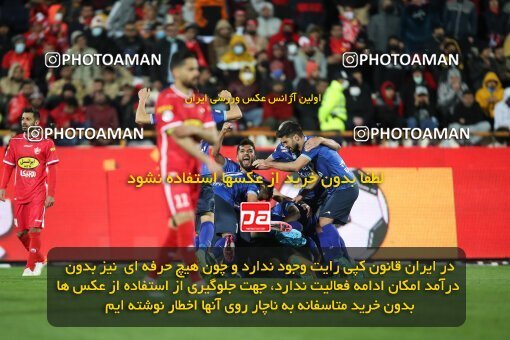 1945872, Tehran, Iran, لیگ برتر فوتبال ایران، Persian Gulf Cup، Week 23، Second Leg، Persepolis 1 v 1 Esteghlal on 2022/03/17 at Azadi Stadium