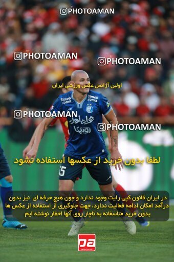 1922509, Tehran, Iran, لیگ برتر فوتبال ایران، Persian Gulf Cup، Week 23، Second Leg، Persepolis 1 v 1 Esteghlal on 2022/03/17 at Azadi Stadium