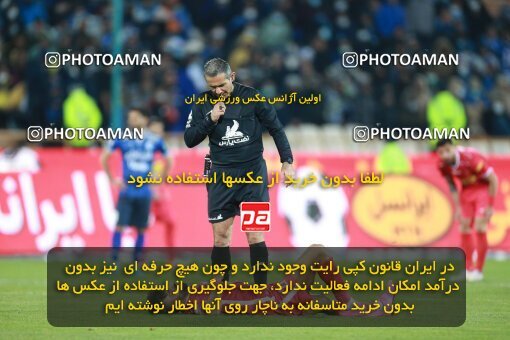 1922566, Tehran, Iran, Iran Pro League، Persian Gulf Cup، 2021-2022 season، Second Leg، Week 23، Persepolis ۱ v ۱ Esteghlal on 2022/03/17 at Azadi Stadium