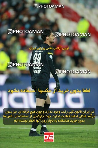 1922576, Tehran, Iran, لیگ برتر فوتبال ایران، Persian Gulf Cup، Week 23، Second Leg، Persepolis 1 v 1 Esteghlal on 2022/03/17 at Azadi Stadium