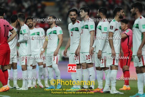 1915483, مرحله نهایی مسابقات فوتبال مقدماتی جام جهانی ۲۰۲۲ قطر و مقدماتی جام ملتهای ۲۰۲۳ آسیا، گروه A، [*parameter:27*], 1401/01/04، کره جنوبی، سئول، ورزشگاه جام جهانی سئول، کره جنوبی ۲ - ۰ ایران