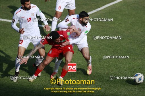 1920262, مرحله نهایی مسابقات فوتبال مقدماتی جام جهانی ۲۰۲۲ و مقدماتی جام ملت های ۲۰۲۳ قطر، گروه آ، [*parameter:27*], 1401/01/09، ایران، مشهد، ورزشگاه امام رضا مشهد، ایران ۲ - ۰ لبنان