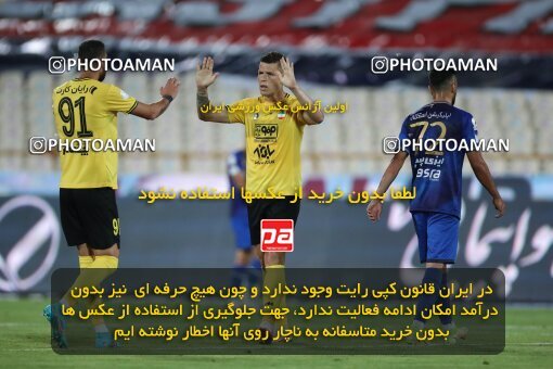 1900311, Tehran, Iran, Iran Pro League، Persian Gulf Cup، 2022-2023 season، First Leg، Week 1، Esteghlal ۰ v 2 Sepahan on 2022/08/12 at Azadi Stadium