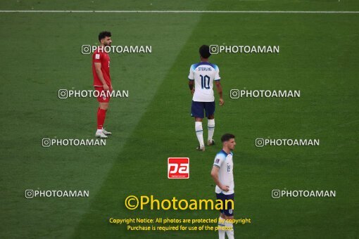 1961419, Al Rayyan, Qatar, 2022 FIFA World Cup, Group stage, Group B, England 6 v 2 Iran on 2022/11/21 at Khalifa International Stadium