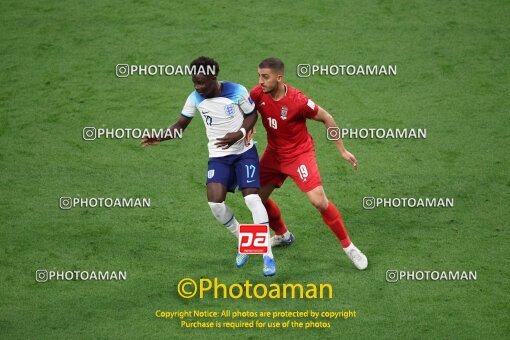 1961562, Al Rayyan, Qatar, 2022 FIFA World Cup, Group stage, Group B, England 6 v 2 Iran on 2022/11/21 at Khalifa International Stadium