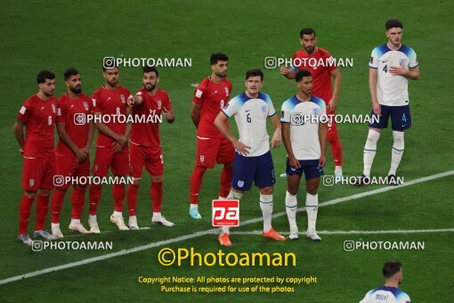 1961645, Al Rayyan, Qatar, 2022 FIFA World Cup, Group stage, Group B, England 6 v 2 Iran on 2022/11/21 at Khalifa International Stadium