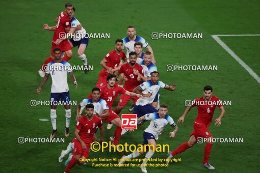 1961983, Al Rayyan, Qatar, 2022 FIFA World Cup, Group stage, Group B, England 6 v 2 Iran on 2022/11/21 at Khalifa International Stadium