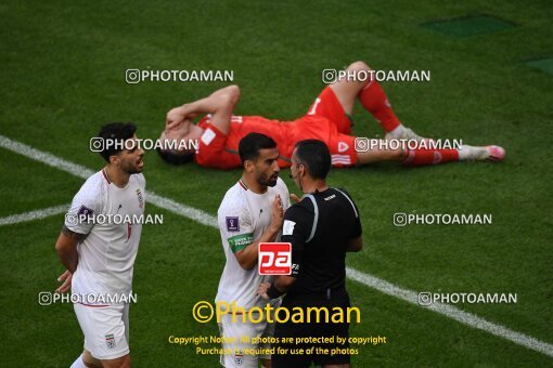 1961453, Al Rayyan, Qatar, 2022 FIFA World Cup, Group stage, Group B, Wales 0 v 2 Iran on 2022/11/25 at Ahmad bin Ali Stadium