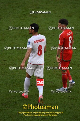 1961468, Al Rayyan, Qatar, 2022 FIFA World Cup, Group stage, Group B, Wales 0 v 2 Iran on 2022/11/25 at Ahmad bin Ali Stadium