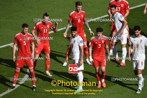 1961523, Al Rayyan, Qatar, 2022 FIFA World Cup, Group stage, Group B, Wales 0 v 2 Iran on 2022/11/25 at Ahmad bin Ali Stadium