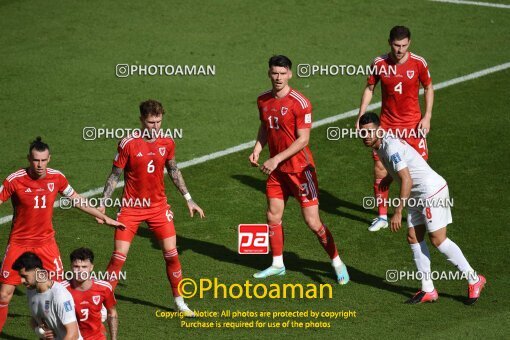 1961525, Al Rayyan, Qatar, 2022 FIFA World Cup, Group stage, Group B, Wales 0 v 2 Iran on 2022/11/25 at Ahmad bin Ali Stadium