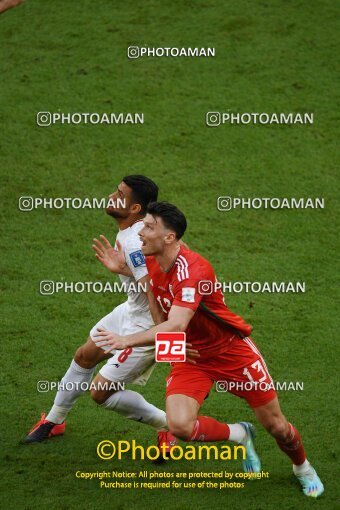 1961578, Al Rayyan, Qatar, 2022 FIFA World Cup, Group stage, Group B, Wales 0 v 2 Iran on 2022/11/25 at Ahmad bin Ali Stadium