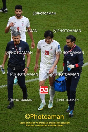 1961641, Al Rayyan, Qatar, 2022 FIFA World Cup, Group stage, Group B, Wales 0 v 2 Iran on 2022/11/25 at Ahmad bin Ali Stadium