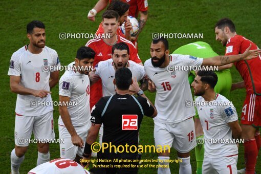 1961678, Al Rayyan, Qatar, 2022 FIFA World Cup, Group stage, Group B, Wales 0 v 2 Iran on 2022/11/25 at Ahmad bin Ali Stadium