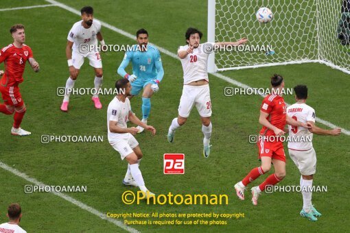 1961838, Al Rayyan, Qatar, 2022 FIFA World Cup, Group stage, Group B, Wales 0 v 2 Iran on 2022/11/25 at Ahmad bin Ali Stadium