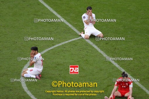 1962053, Al Rayyan, Qatar, 2022 FIFA World Cup, Group stage, Group B, Wales 0 v 2 Iran on 2022/11/25 at Ahmad bin Ali Stadium