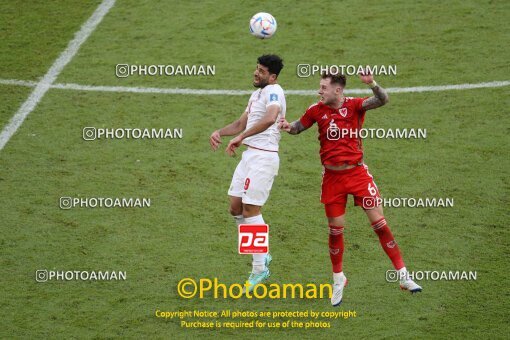 1962087, Al Rayyan, Qatar, 2022 FIFA World Cup, Group stage, Group B, Wales 0 v 2 Iran on 2022/11/25 at Ahmad bin Ali Stadium