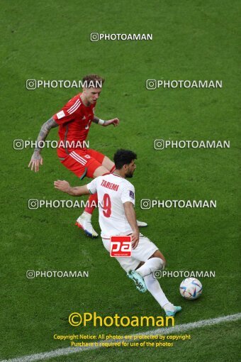 1962097, Al Rayyan, Qatar, 2022 FIFA World Cup, Group stage, Group B, Wales 0 v 2 Iran on 2022/11/25 at Ahmad bin Ali Stadium