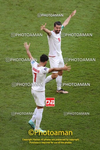 1962156, Al Rayyan, Qatar, 2022 FIFA World Cup, Group stage, Group B, Wales 0 v 2 Iran on 2022/11/25 at Ahmad bin Ali Stadium