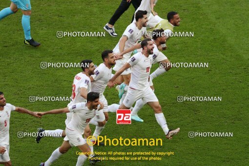 1962166, Al Rayyan, Qatar, 2022 FIFA World Cup, Group stage, Group B, Wales 0 v 2 Iran on 2022/11/25 at Ahmad bin Ali Stadium