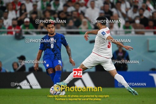 1962813, Doha, Qatar, 2022 World Cup, Group stage, Group B, Iran ۰ v ۱ United States on 2022/11/29 at Al Thumama Stadium