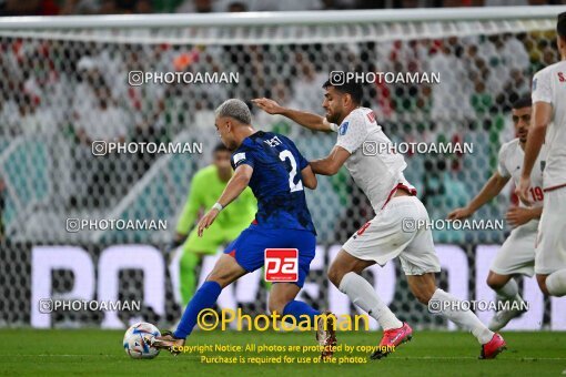 1962975, Doha, Qatar, 2022 World Cup, Group stage, Group B, Iran ۰ v ۱ United States on 2022/11/29 at Al Thumama Stadium