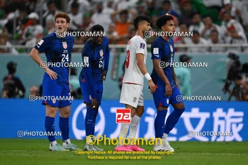 1962995, Doha, Qatar, 2022 World Cup, Group stage, Group B, Iran ۰ v ۱ United States on 2022/11/29 at Al Thumama Stadium