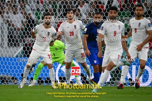 1963001, Doha, Qatar, 2022 FIFA World Cup, Group stage, Group B, Iran 0 v 1 United States on 2022/11/29 at Al Thumama Stadium