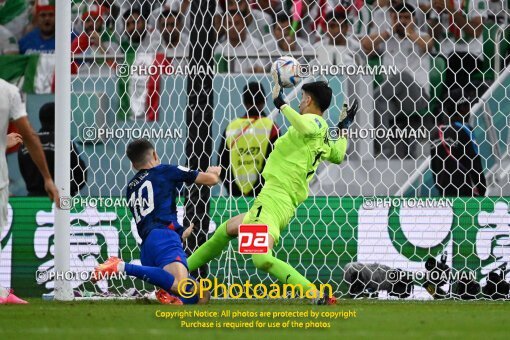 1963013, Doha, Qatar, 2022 FIFA World Cup, Group stage, Group B, Iran [*parameter:140*] v [*parameter:139*] United States on 2022/11/29 at Al Thumama Stadium