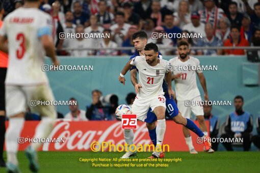 1963037, Doha, Qatar, 2022 FIFA World Cup, Group stage, Group B, Iran [*parameter:140*] v [*parameter:139*] United States on 2022/11/29 at Al Thumama Stadium