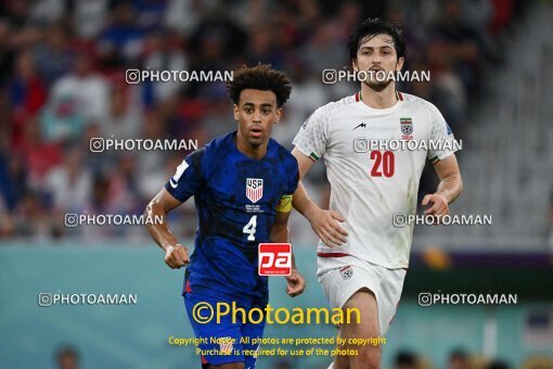 1963053, Doha, Qatar, 2022 FIFA World Cup, Group stage, Group B, Iran 0 v 1 United States on 2022/11/29 at Al Thumama Stadium