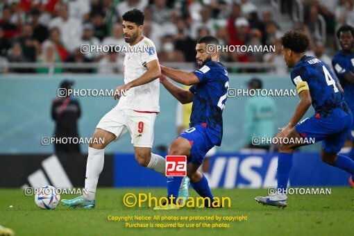 1963130, Doha, Qatar, 2022 World Cup, Group stage, Group B, Iran ۰ v ۱ United States on 2022/11/29 at Al Thumama Stadium