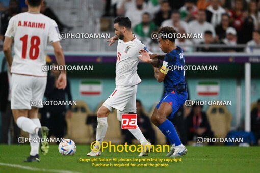 1963142, Doha, Qatar, 2022 World Cup, Group stage, Group B, Iran ۰ v ۱ United States on 2022/11/29 at Al Thumama Stadium