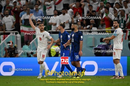 1963230, Doha, Qatar, 2022 FIFA World Cup, Group stage, Group B, Iran [*parameter:140*] v [*parameter:139*] United States on 2022/11/29 at Al Thumama Stadium