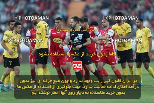 1995048, Tehran, Iran, Iran Pro League، Persian Gulf Cup، 2022-2023 season، Second Leg، Week 23، Persepolis ۰ v ۱ Sepahan on 2023/03/11 at Azadi Stadium