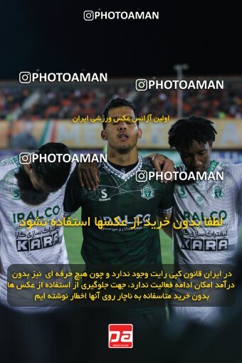 2043888, لیگ برتر فوتبال ایران، Persian Gulf Cup، Week 24، Second Leg، 2023/03/30، Kerman، Shahid Bahonar Stadium، Mes Kerman 1 - ۱ Aluminium Arak