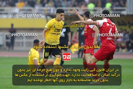 2138686, Isfahan, Iran, Iran Pro League، Persian Gulf Cup، 2023-2024 season، First Leg، Week 10، Sepahan ۱ v ۰ Persepolis on 2023/11/12 at Naghsh-e Jahan Stadium