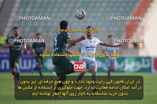 2150361, Qazvin, Iran, Iran Pro League، Persian Gulf Cup، 2023-2024 season، First Leg، Week 11، Shams Azar F.C. ۱ v ۱ Gol Gohar Sirjan on 2023/11/25 at ورزشگاه سردار آزادگان