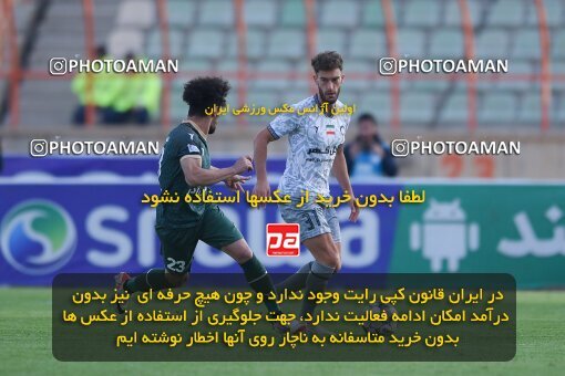 2150456, Qazvin, Iran, Iran Pro League، Persian Gulf Cup، 2023-2024 season، First Leg، Week 11، Shams Azar F.C. ۱ v ۱ Gol Gohar Sirjan on 2023/11/25 at ورزشگاه سردار آزادگان