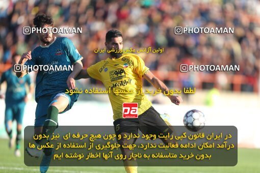 2177616, Qazvin, Iran, Iran Pro League، Persian Gulf Cup، 2023-2024 season، First Leg، Week 15، Shams Azar F.C. ۱ v ۰ Sepahan on 2024/01/01 at ورزشگاه سردار آزادگان