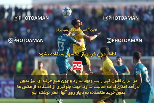 2177633, Qazvin, Iran, Iran Pro League، Persian Gulf Cup، 2023-2024 season، First Leg، Week 15، Shams Azar F.C. ۱ v ۰ Sepahan on 2024/01/01 at ورزشگاه سردار آزادگان