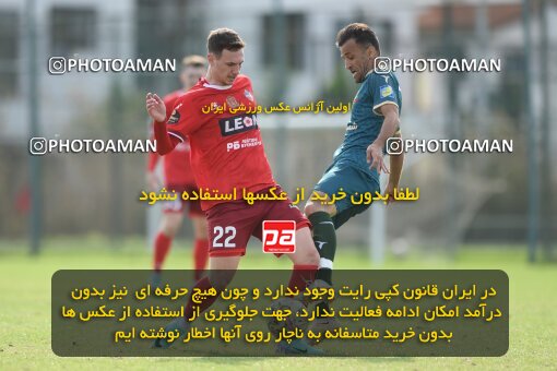 2206337, Antalya,Belek, Turkey, International friendly match، Shams Azar F.C. 1 - 2 FC Yenisey Krasnoyarsk on 2024/01/22 at لیماک فوتبال سنتر