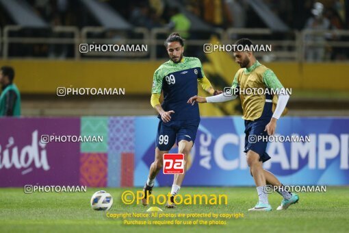 2212279, lsfahann,Mobarakeh, Iran, AFC Champions League 2023, Eighth final, Going Play, Sepahan 1 v 3 Al-Hilal FC on 2024/02/15 at Naghsh-e Jahan Stadium