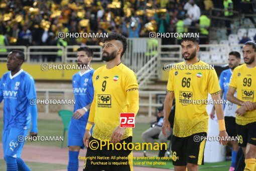 2212307, lsfahann,Mobarakeh, Iran, AFC Champions League 2023, Eighth final, Going Play, Sepahan 1 v 3 Al-Hilal FC on 2024/02/15 at Naghsh-e Jahan Stadium